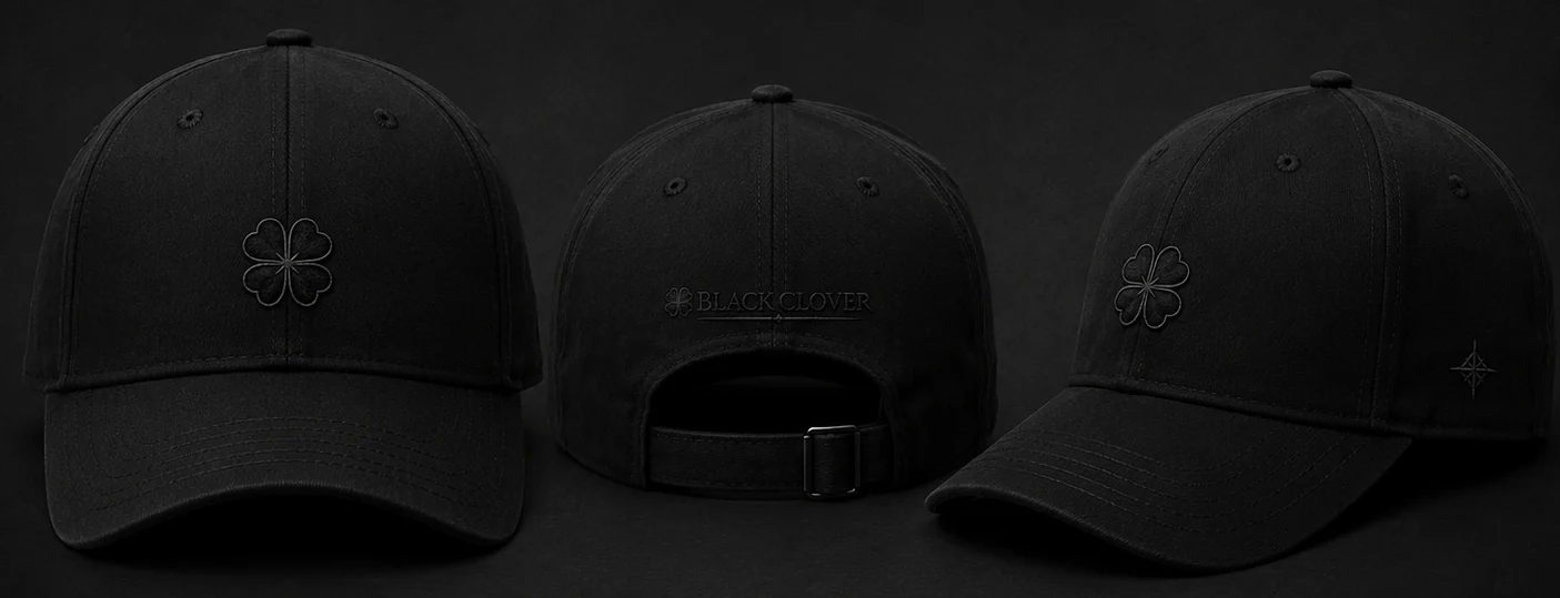 Lifestyle Collection cap — front, back and side views