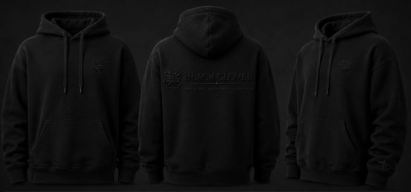 Lifestyle Collection pullover hoodie — front, back and side views